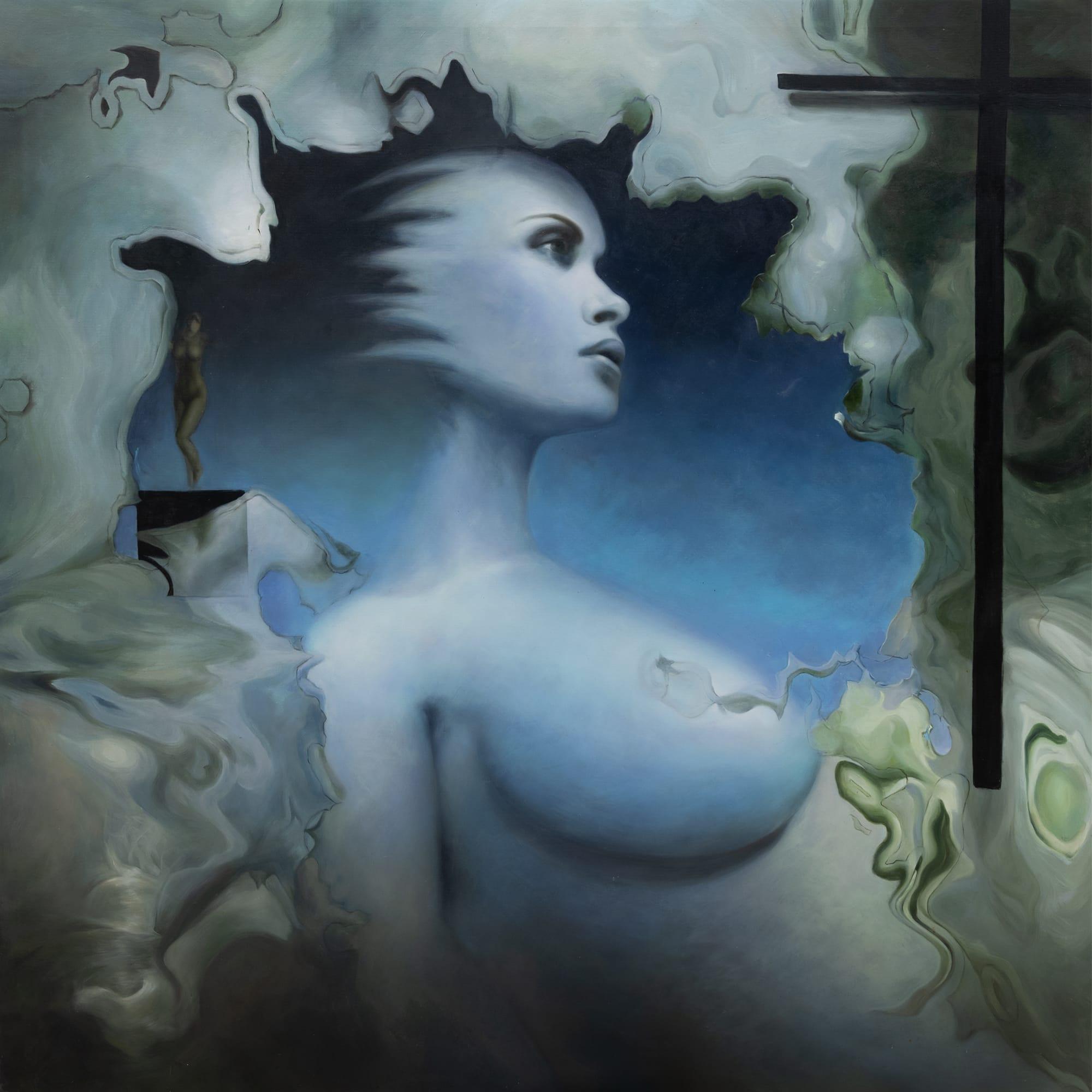 Blow your mind 150 x 150 cm, 60 x 60 in. | Original Oil Painting on Canvas (2004)