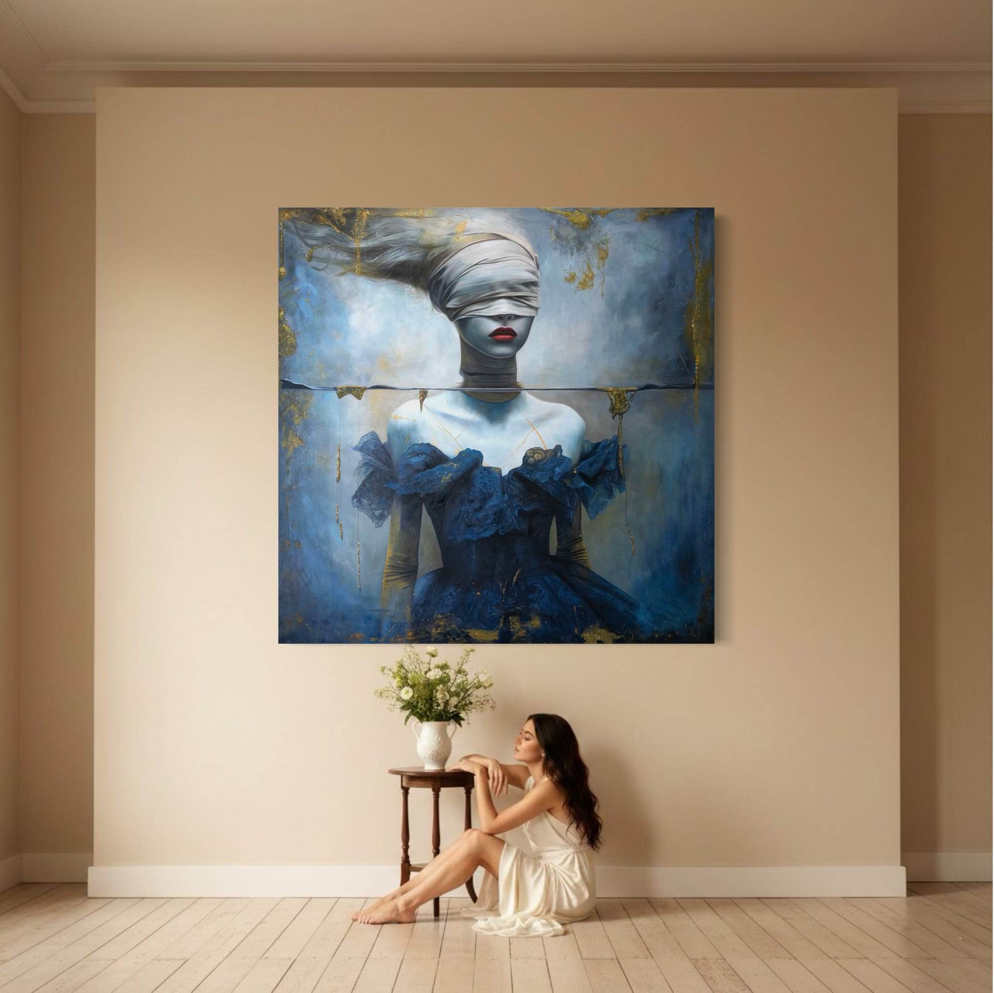 Healing Waters 150 x 150 cm, 60 x 60 in. | Original Oil Painting on Canvas