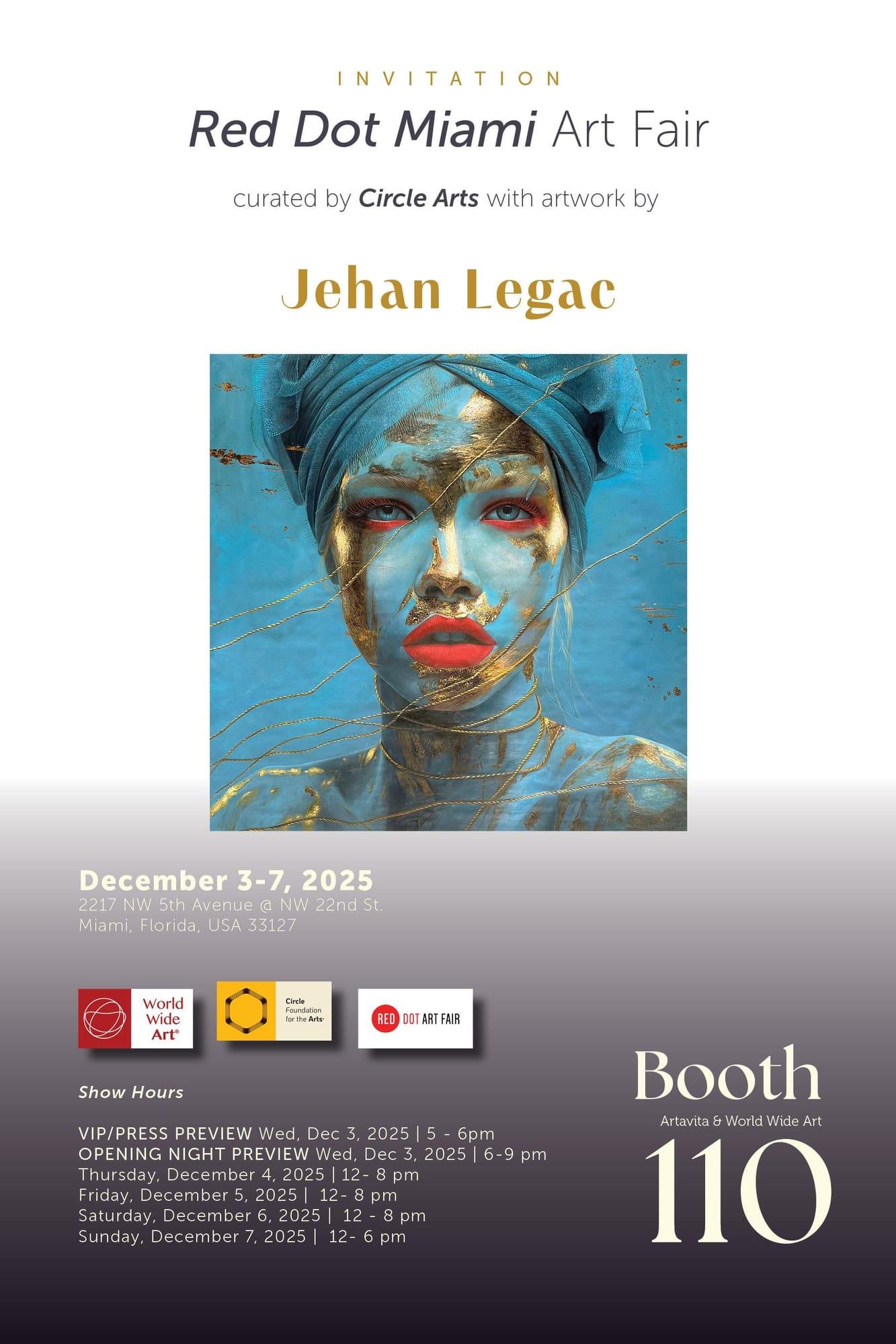 Jehan Legac at Red Dot Miami 2025: A New Showcase of Presence and Light